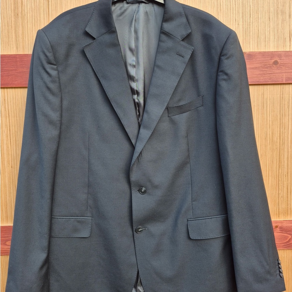 Canali Exclusive Super 150’s Black Jacket